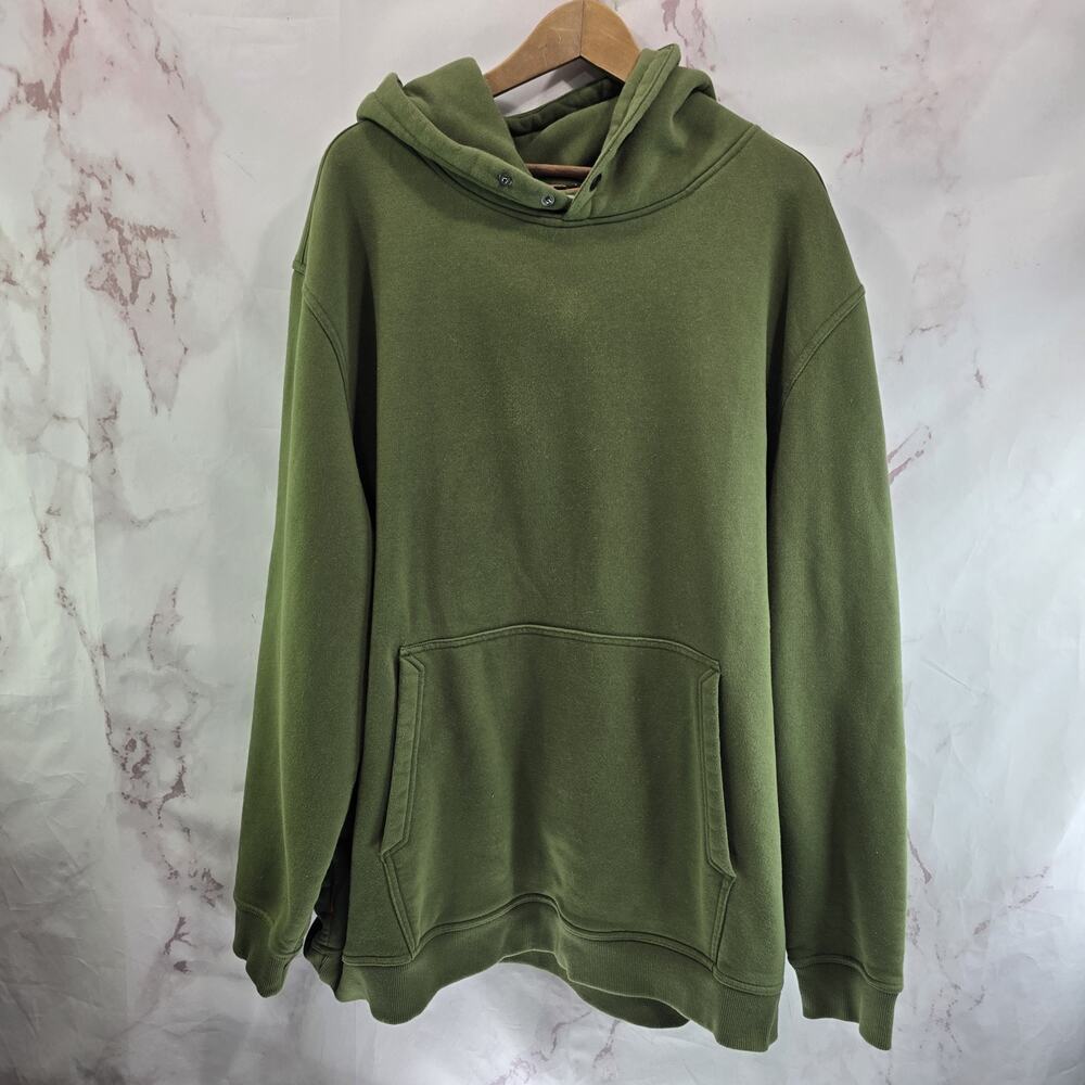 Brunt Workwear Hoodie Mens 4XL Green Pullover Sweatshirt Cotton Thick Shevlin